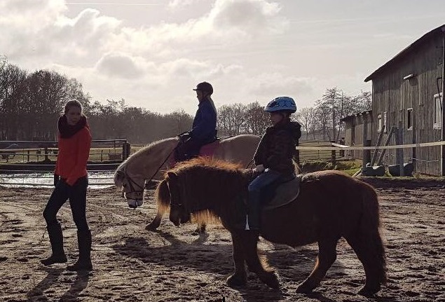 Nynke geeft paardrijles